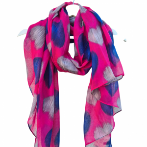 Hearts - Pink Scarf